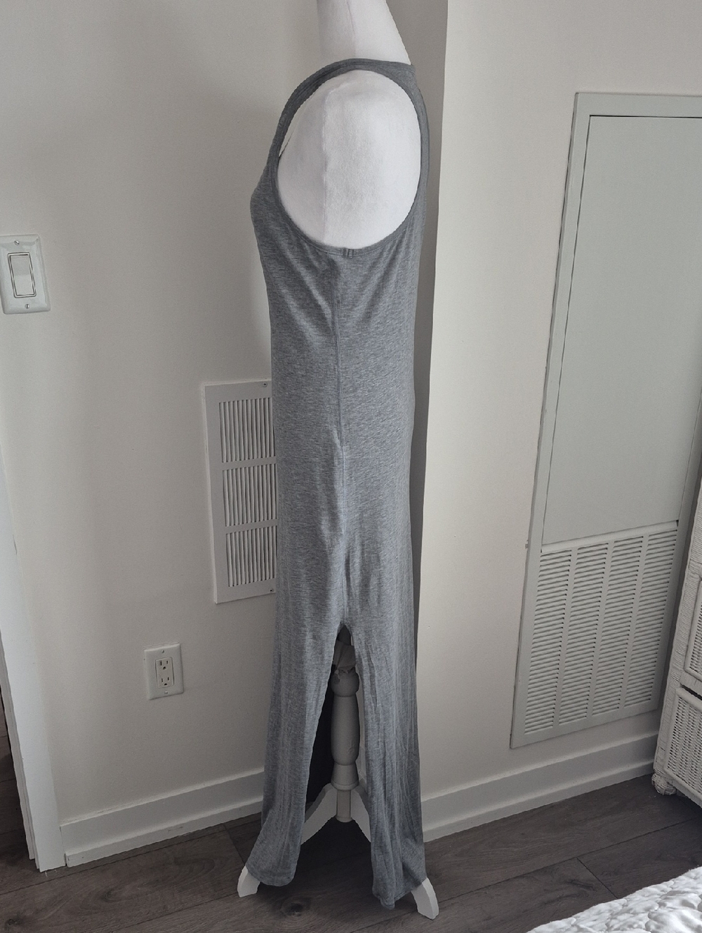Lululemon Refresh Maxi Dress In Heathered Medium Grey Size 6 (Size Rag Removed) - Picture 4 of 7